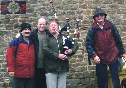 Dixie with Selecting Centre colleagues after a long walk.